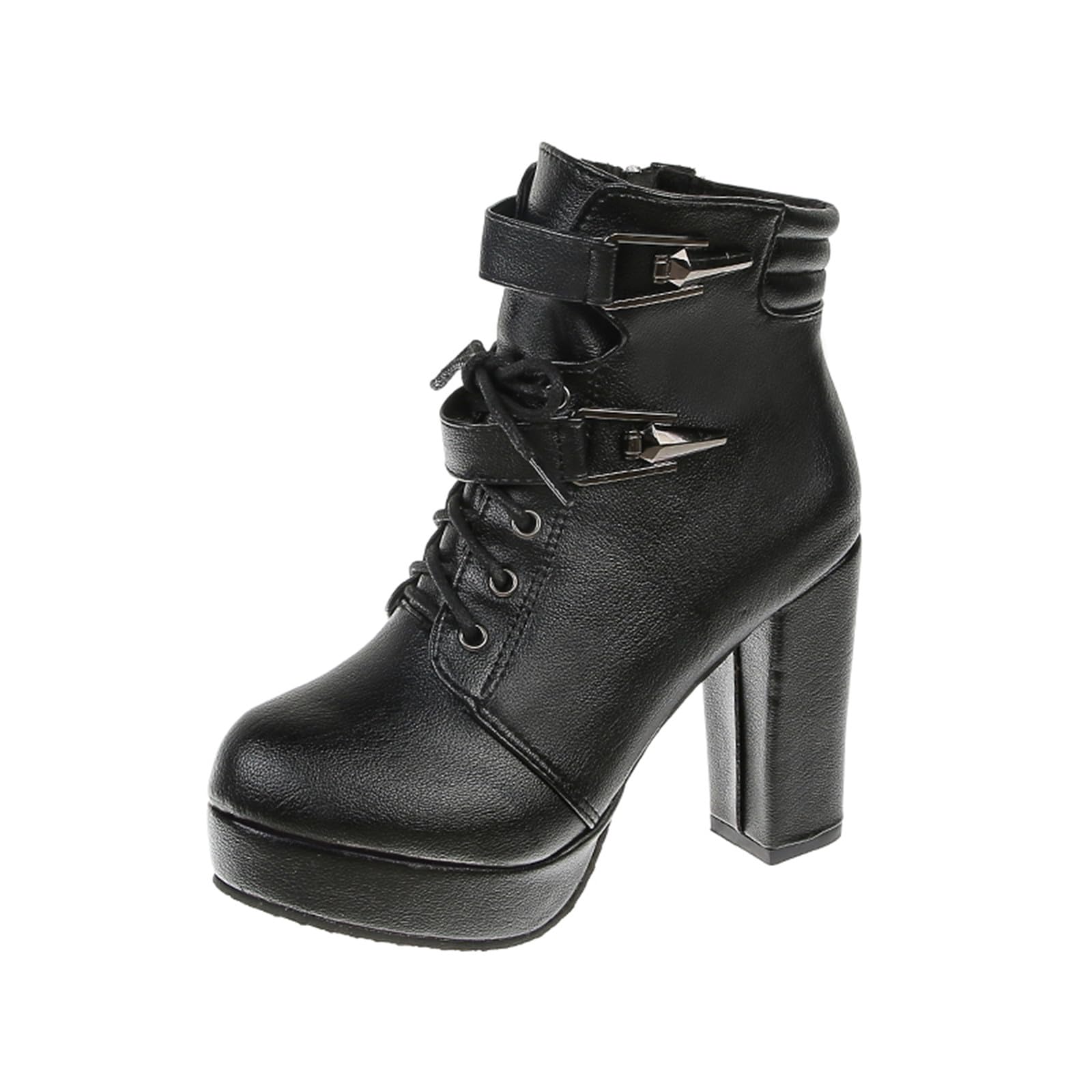 Bottines décontractées à talon haut pour ne plus avoir froid - 8