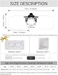 LUFF Reading Glasses Clip Magnifying Glass Portable Clips for Most of Glasses Use for Mobile Phones/Computer Reading