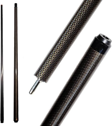 Taco de piscina profesional de fibra de carbono de 58 pulgadas, estructura de 12 con conector de liberación rápida de 3 dientes, punta de cuero de