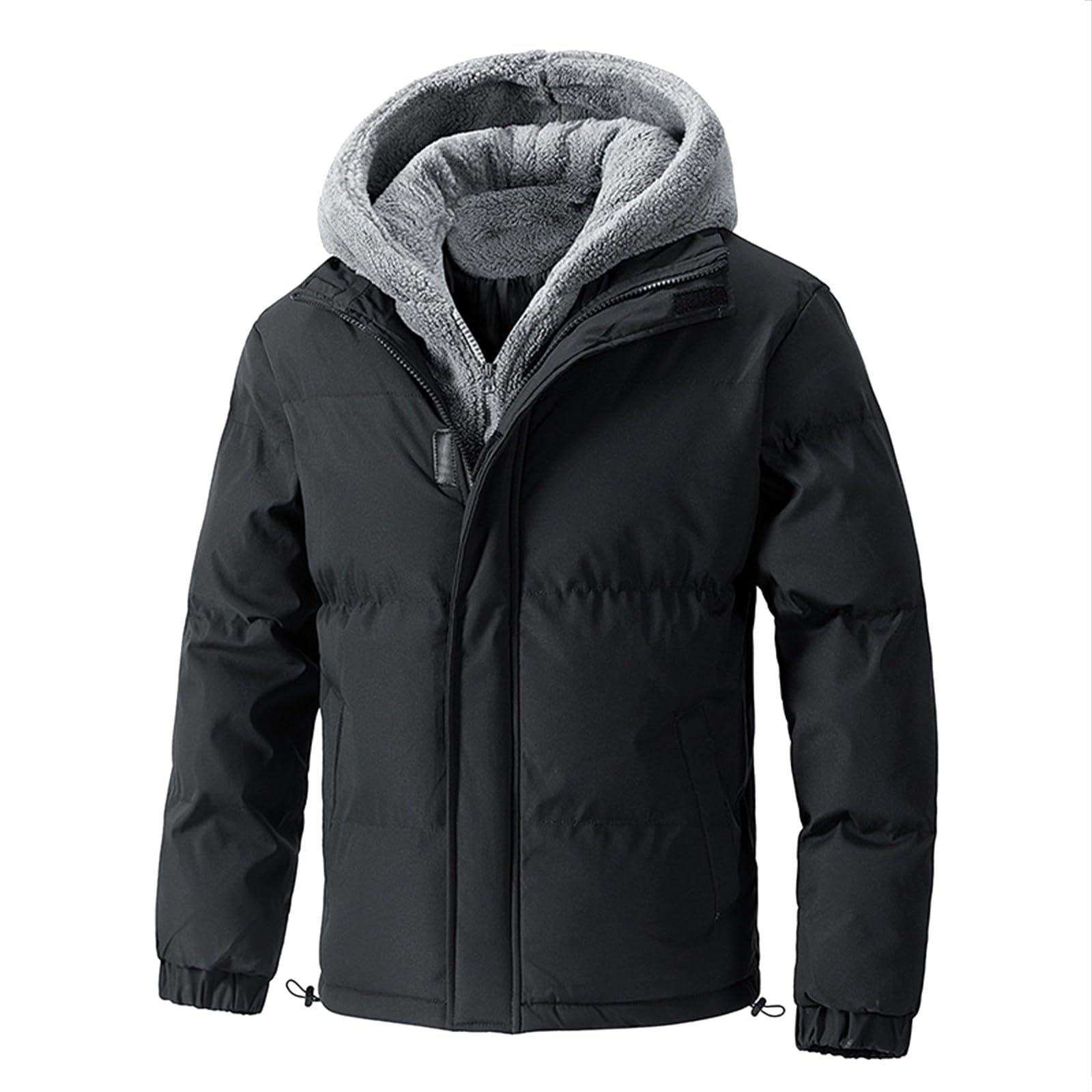 Giacca invernale da uomo: calda giacca trapuntata con cappuccio, piumino da uomo, vestibilità comoda, antivento, giacca a vento, giacca da esterno, giacca autunnale, cappotto invernale