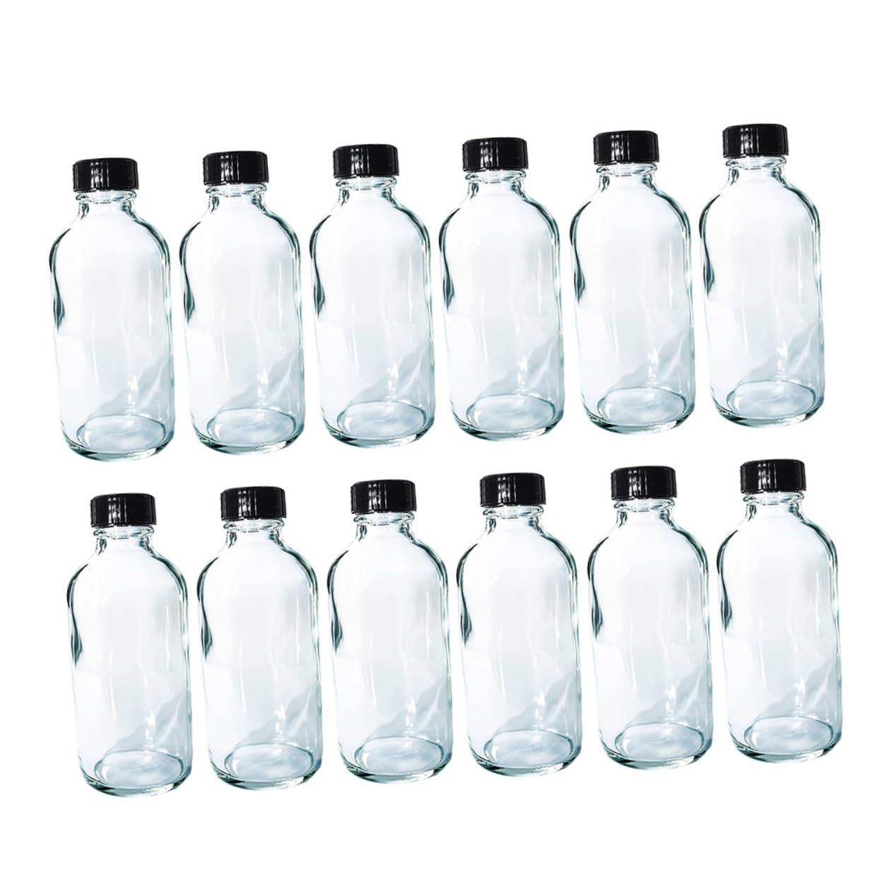 Alipis 12 Piezas Botellas de Vidrio para Reactivos Boca Pequeña Transparente para Laboratorio Muestreo y Sellado de Muestras