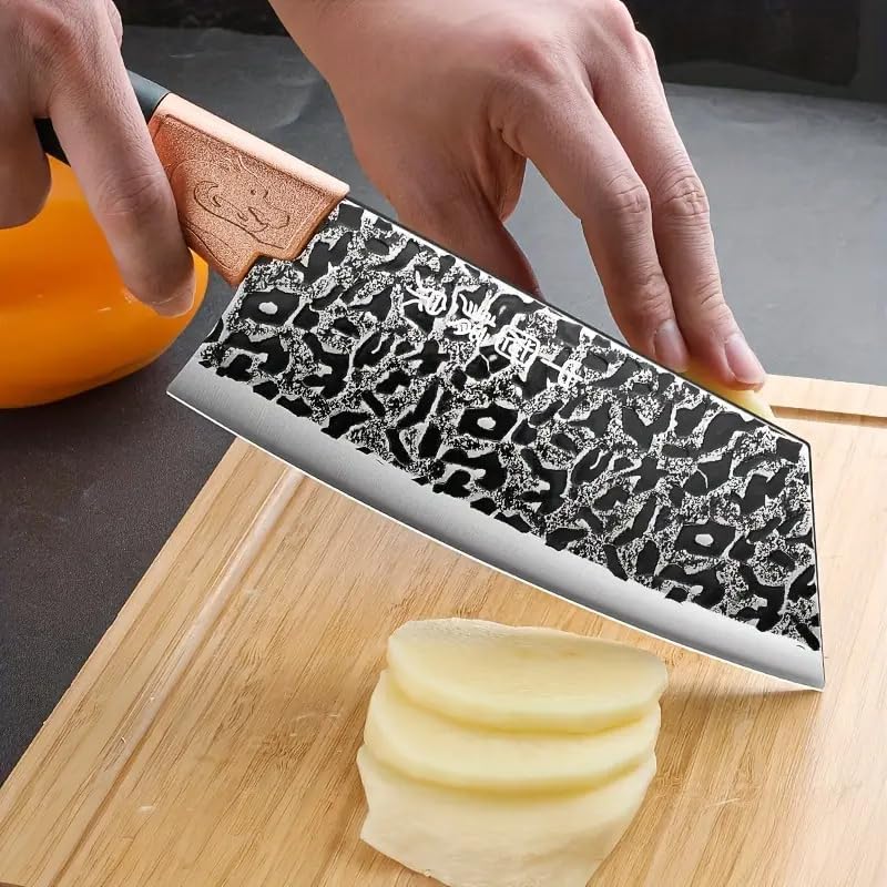 Meat Cleaver,Cleaver Knife 7.5 Inch Stainless Steel Slicing Knife Kitchen Vegetable Knife Super Sharp Chef Special Knife For Restaurants