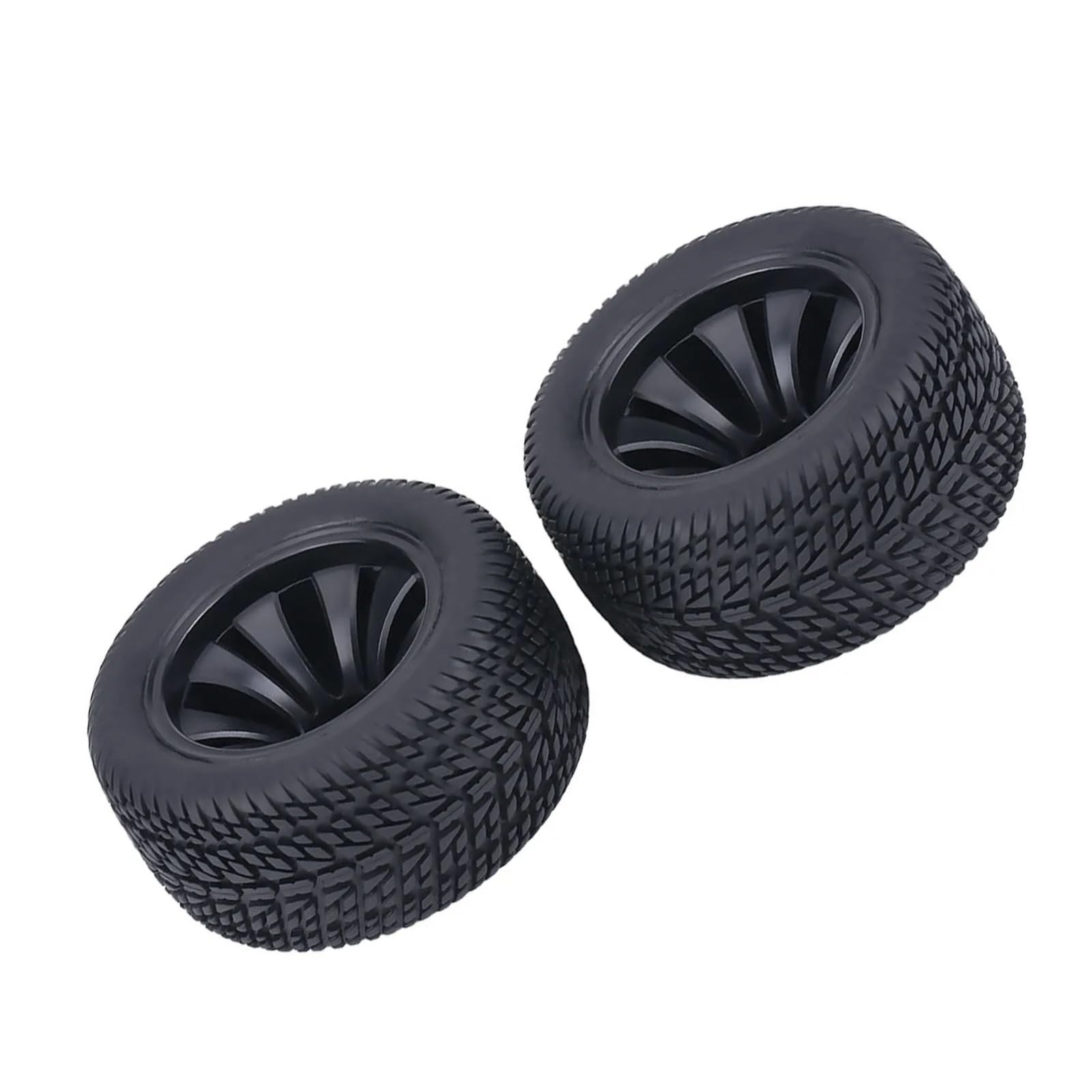 Per Racing 1:12 2 Pezzi Ruote Gomma Pneumatici Plastica Mozzi RC Auto Modello Camion Accessorio Modificato Fuoristrada Veicoli Cingolati