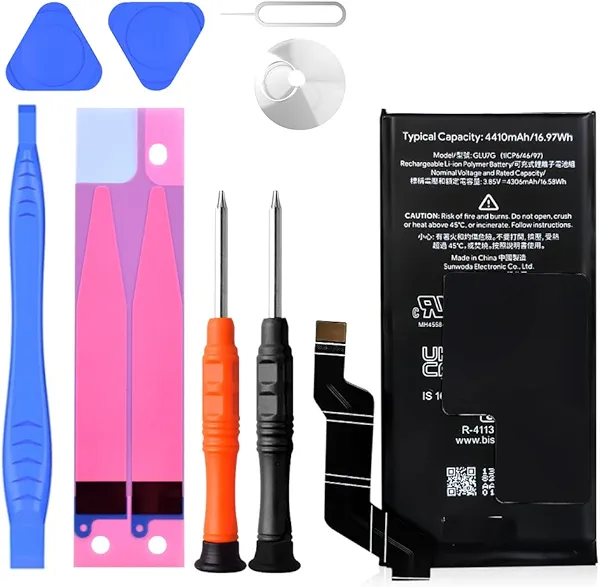 SHENMZ Pixel 6a Replacement Battery Kit - 4410mAh High-Capacity 0-Cycle Li-Polymer Battery for Google Pixel 6a (Model GX7AS/GB62Z/G1AZG) with Repair Tools