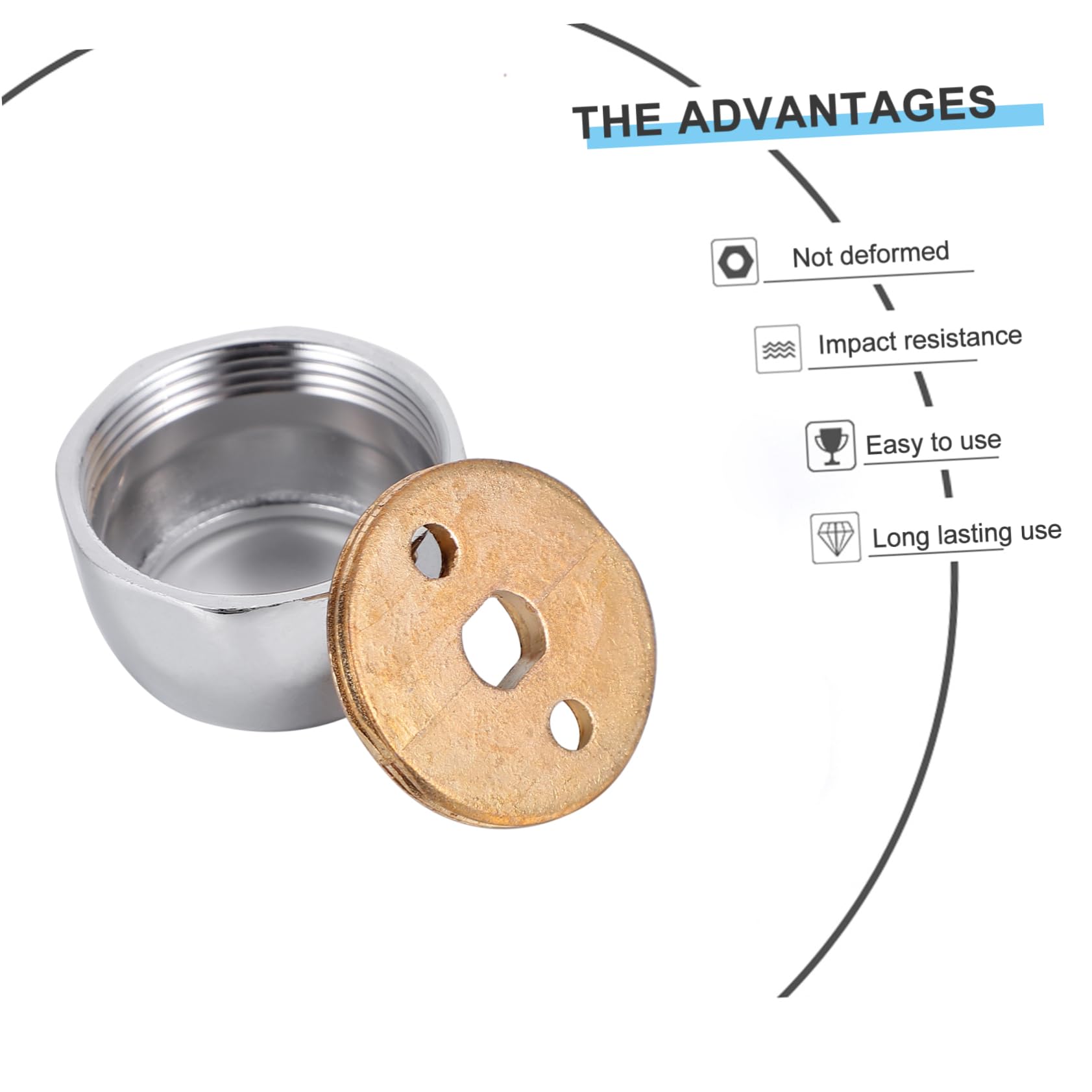 Ciieeo 4pcs Closet Rod Support Flange Holder Zinc Alloy End Bracket for Shower Wardrobe and Clothes Storage Rod Socket for Secure Mounting