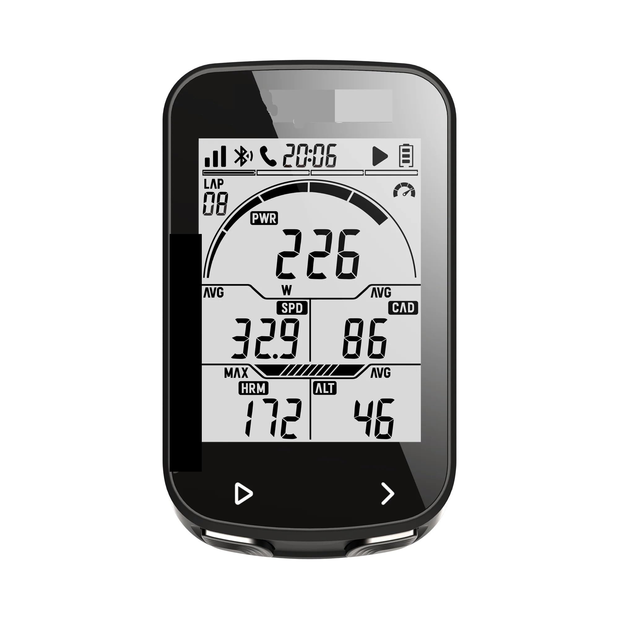 Compteur de vélo GPS BSC100S, Compteur de Vitesse sans Fil, chronomètre numérique, odomètre de Cyclisme, Ordinateur de Cyclisme