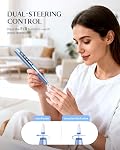 JOREST Kit de perceuse électrique sans fil, 13 en 1 Fichier à ongles rechargeables, 35,000 RPM, Set de débutants, pour ongles de gel acrylique, manucure & Outil de pédicure avec perceuses à ongles et bandes de sable, Cadeaux pour femmes, Aqua Blue