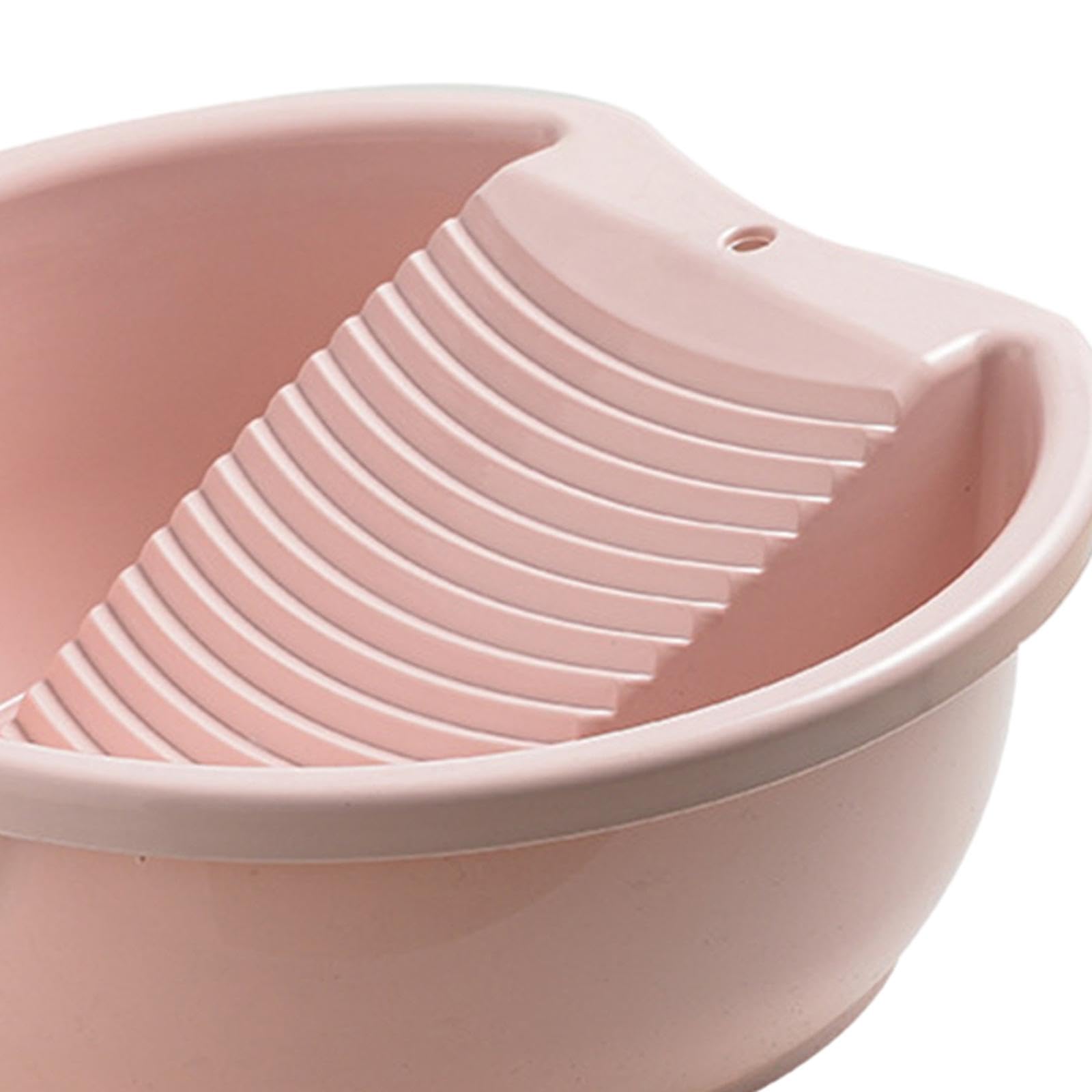 Bacinella per Lavare I Vestiti a Mano, Forniture per Il Lavaggio Della Vasca Della Lavanderia Bacinella per Bucato Antiscivolo Vestiti, rosa