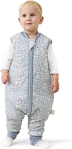 Miniatura 10 de Mosebears Saco de dormir para bebé con pies, saco de dormir de invierno para bebé para niños pequeños, grueso 2.5 TOG (6-18 meses, altura del bebé