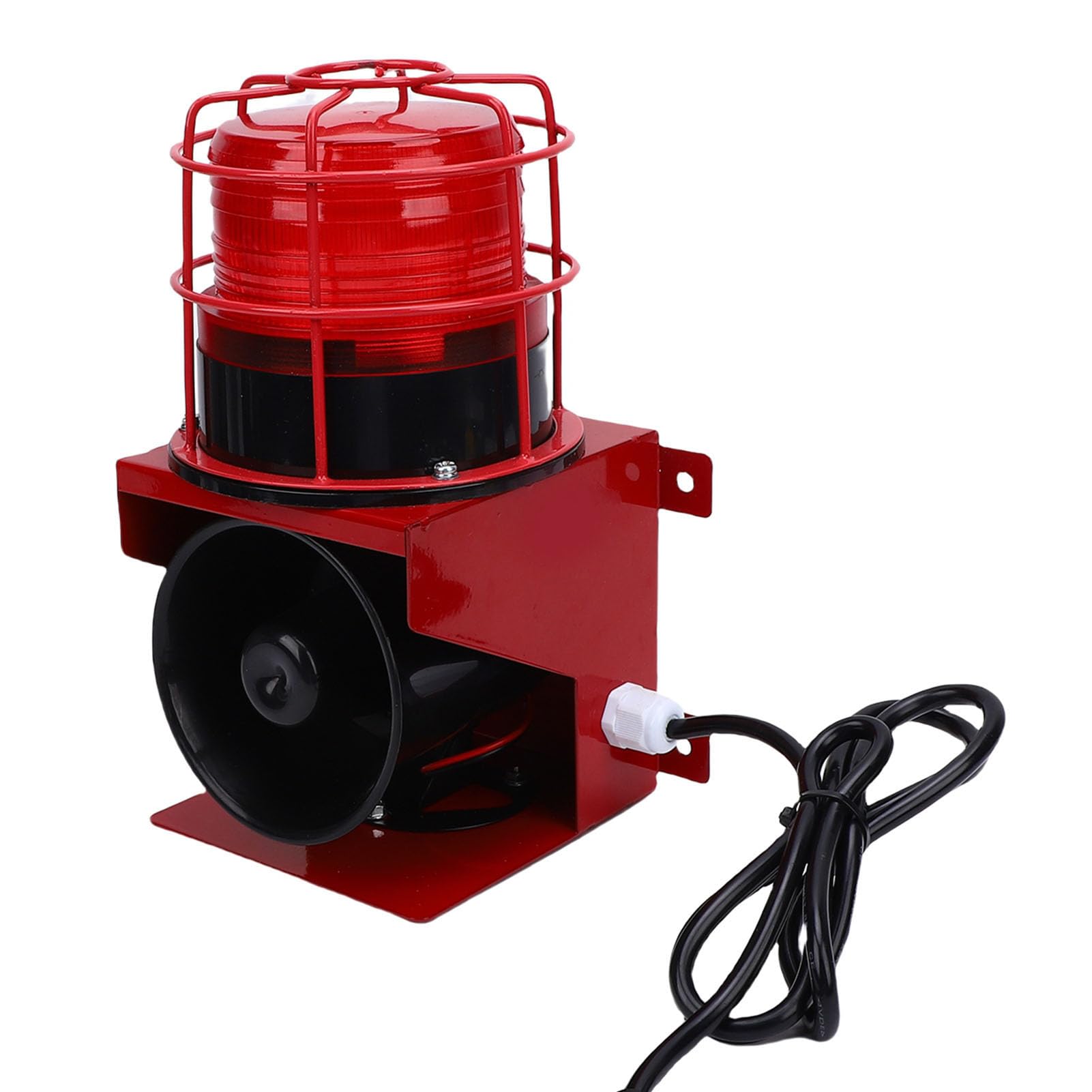 Aramox Sirena Sirena Industriale con Luce Stroboscopica da 20 DB, Allarme | Alloggiamento in Lega di Alluminio, Impermeabile IP55, Montaggio a Parete, per Miniere, Cave, Cantieri