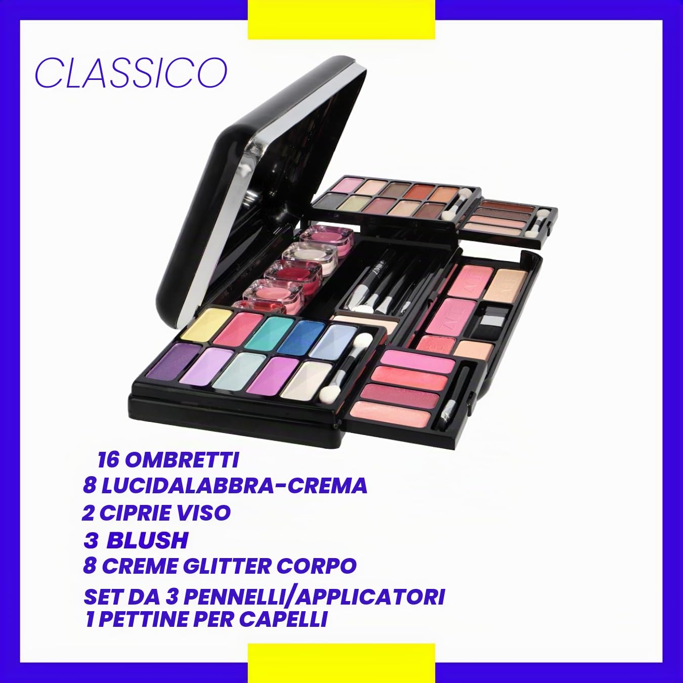 ZMILE Cosmetics Tavolozza Trucco Classic, Cosmetici Vegan, Nero