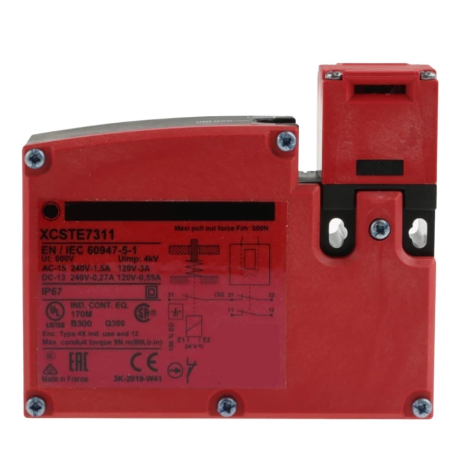 Commutateur XCSTE7311 interrupteur sécurité plastique 2NC 1NO 24V