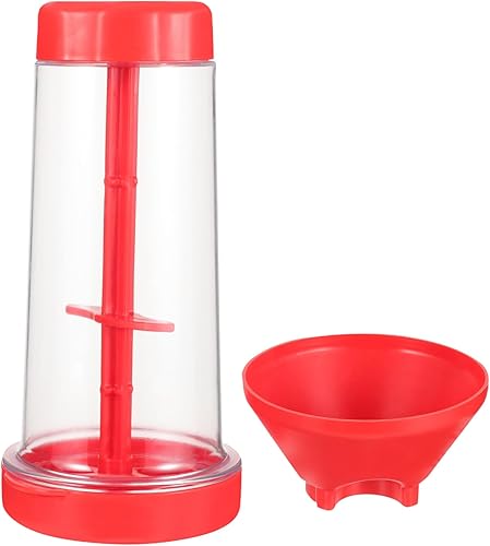 DOITOOL Mezclador de tamiz de harina batidora manual batidor de mano batidor de harina de panadería colador de harina de cocina de plástico