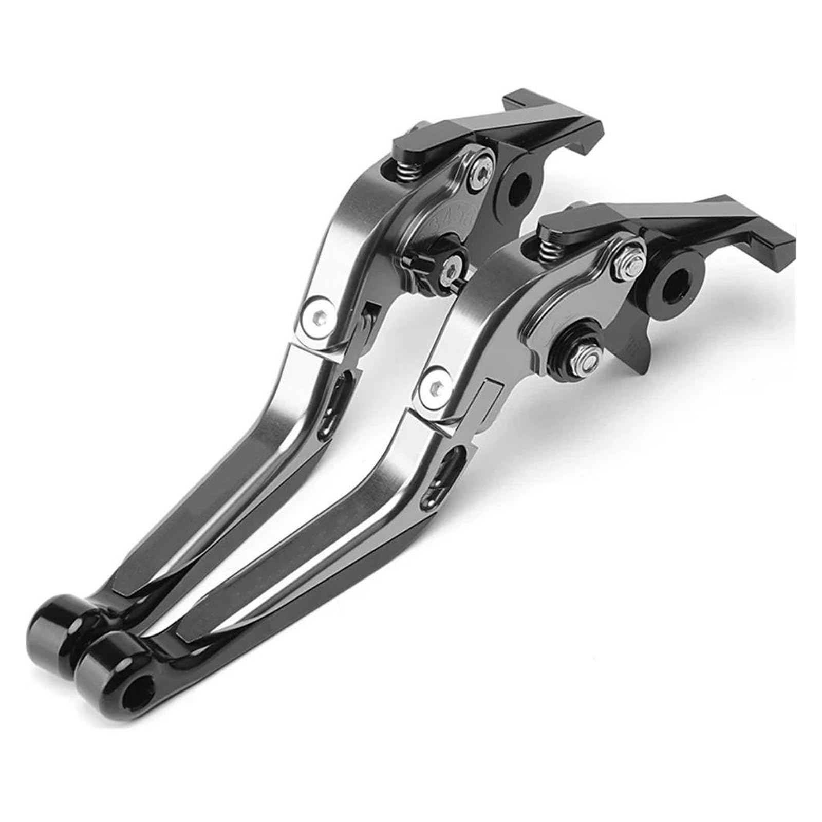 Mamxvkvzeu A Grey Black Motorbike Brake Clutch Handle Levers Motorcycle Adjustable Handle Brake Lever Clutch Levers For Ninja500 Z500 Se For Ninja 500Se 2025 Z500se(A Grey Black)