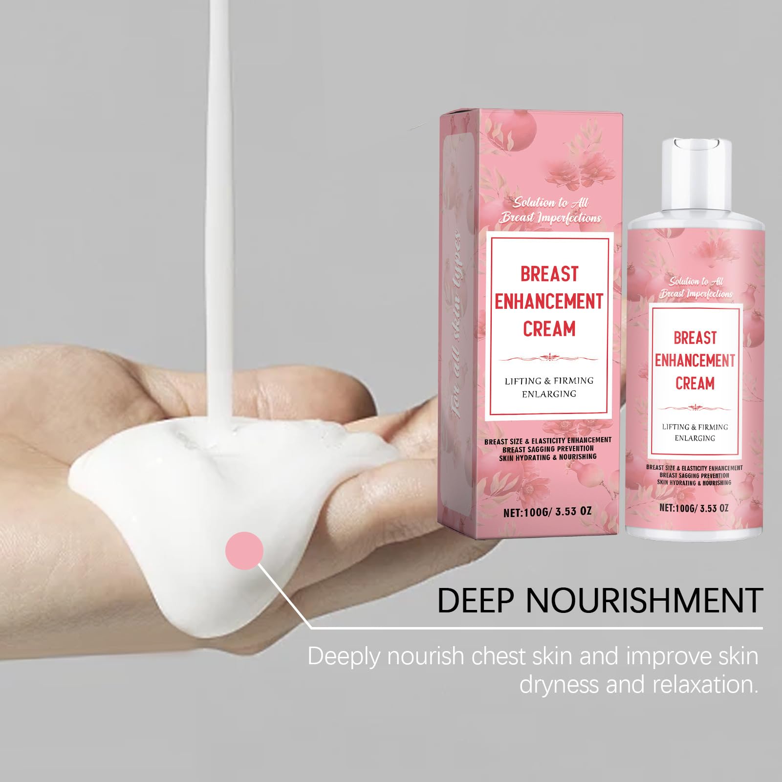 Firming Breast, Augmenter L'Élasticité De La Peau Mango Breast Cream, Crème Raffermissante Et Tonifiante Pour Un Poitrine Plus Pleine Et Plus Ferme
