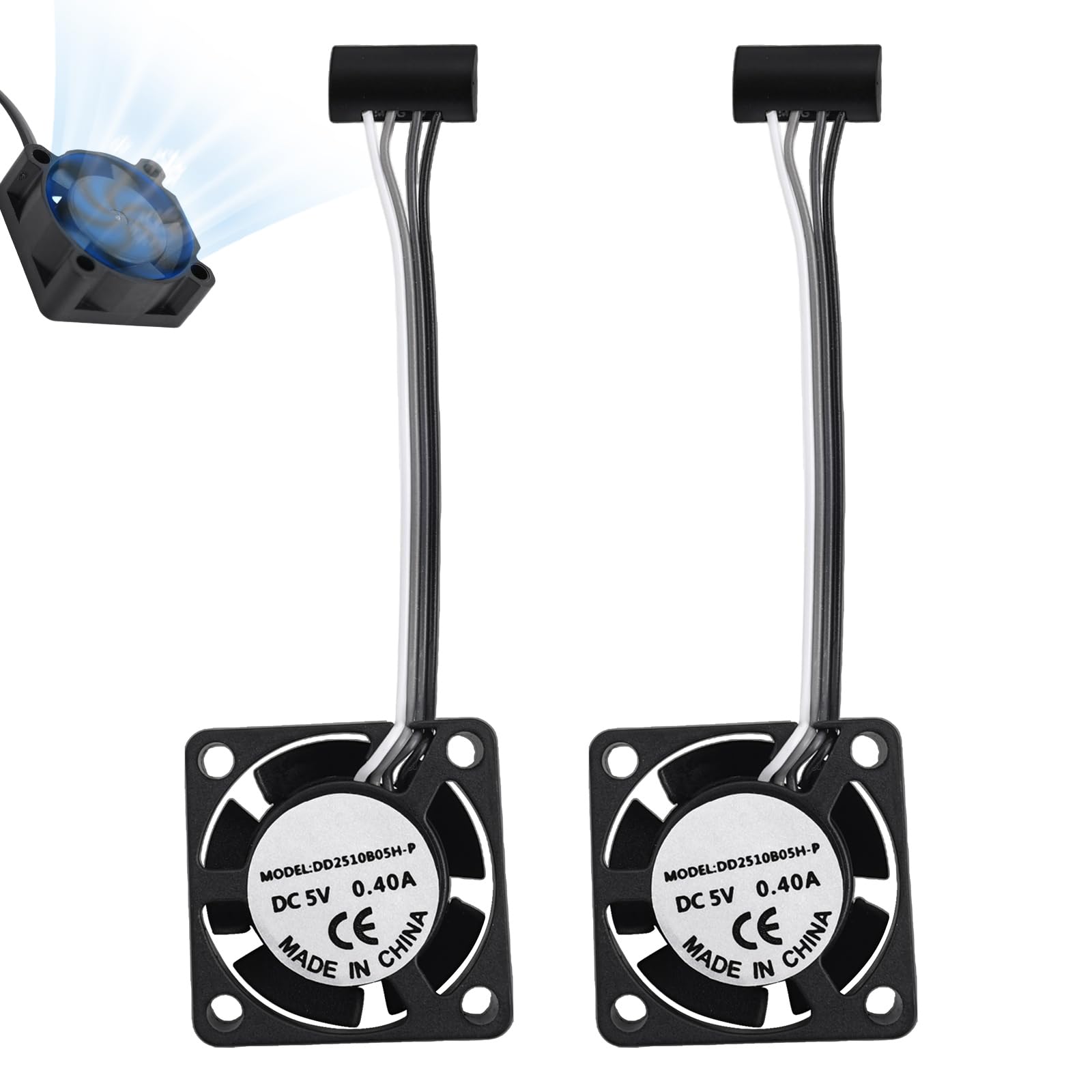 2pcs Extruder Hotend Cooling Fans for Bambu Lab P1P/P1S 3D Printer, High-Speed Silent 3D Printer Cooling Fan Accessories Parts for Fast Heat Dissipation-image-34