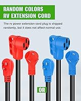Vista 7 de SCITOO Adaptador de cable de alimentación RV Y-Split, hembra de 50 amperios a (1) 30 amperios - (1) adaptador macho RV de 15 amperios, adaptador