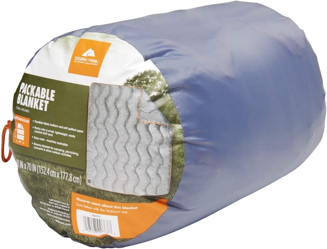 OZARK Trail Packable Blanket Gray Sports & Outdoors