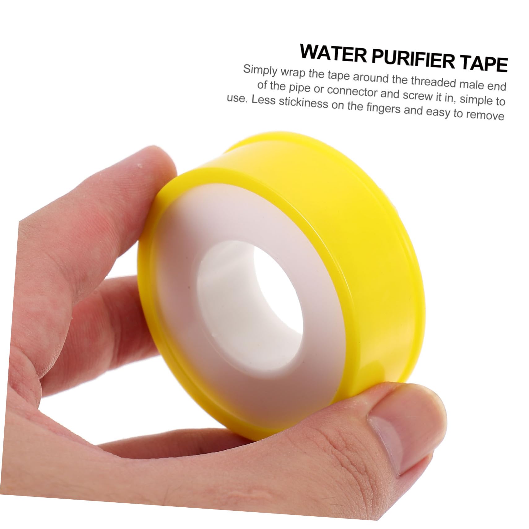 BUGUUYO 12m x 12mm Raw Material Belt High Temp Sealing Tape Acid Resistance for Plumbing Water Purifier