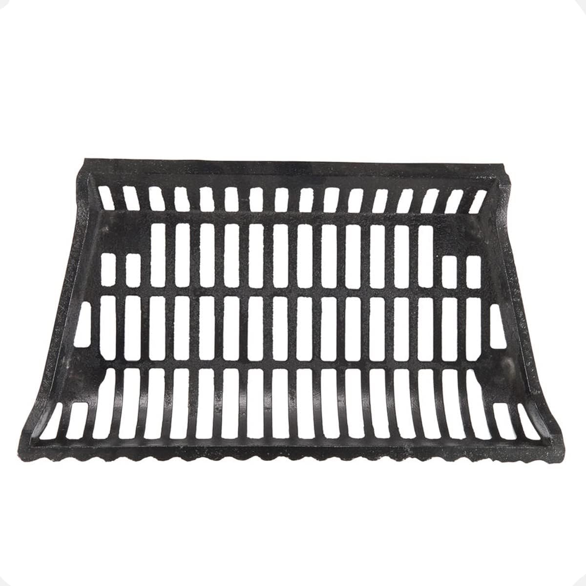 22 inch Fireplace Grate Heavy Duty, Cast Iron Fire Grate - 22" W x 12" D x 5.25" H (2" Clearance)