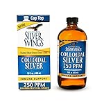 Natural Path Silver Wings Colloidal Silver Liquid - Enhanced Immune Support Supplement - 250ppm (1250mcg) - 16oz
