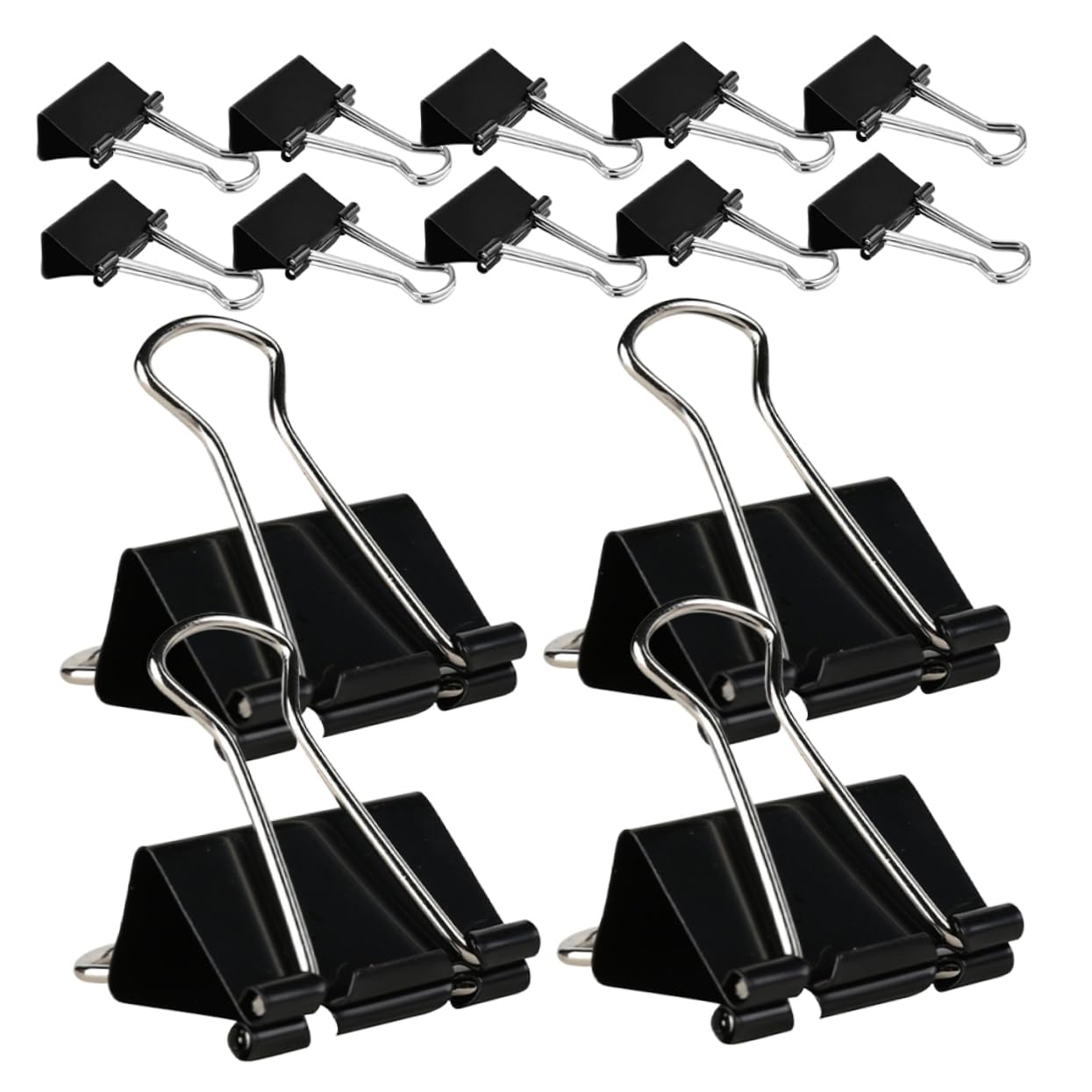 60pezzi Clip Per Documenti Medium Binder Clips Robuste e Professionali Per Ufficio Scuola e Organizzazione Di Documenti Per Chiudere Sacchetti e Tenere Ordine e Appunti