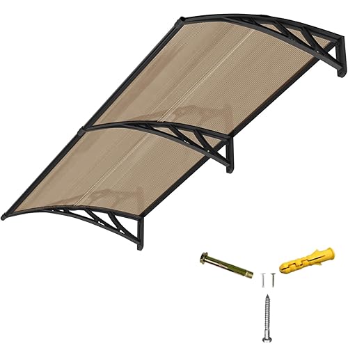 Door Awning,Awning for Door Entrance with Polycarbonate Cover,Shields Windows,Patio &