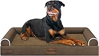 Vista 126 de Cama grande para perros ortopédica lavable: camas con almohada XL para perros grandes, sofá de espuma viscoelástica, impermeable, funda extraíble