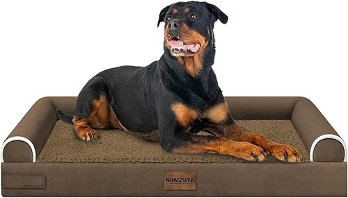Miniatura 126 de Cama grande para perros ortopédica lavable: camas con almohada XL para perros grandes, sofá de espuma viscoelástica, impermeable, funda extraíble