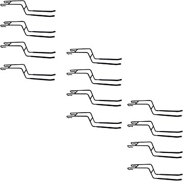 PROSLAT 63324K ProRack Double Side Hook Accessory Pack 12 Pack, Black, 6"