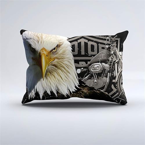 Miniatura 2 de LanS - Juego de funda de edredón y funda de almohada para cama de matrimonio, diseño de águila calva