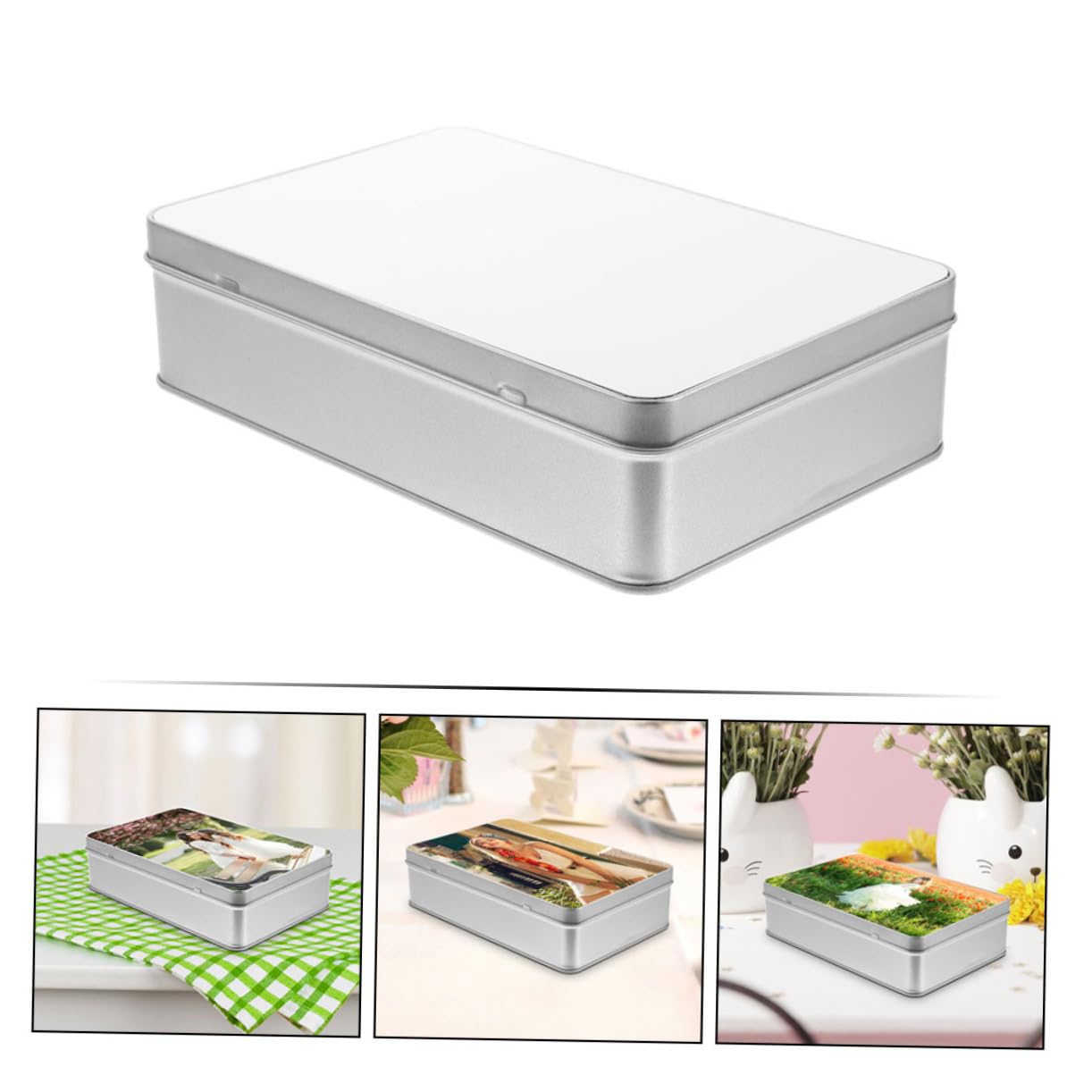 Ipetboom 4juegos Caja De Almacenamiento Para Sublimación Caja Vacía Multiusos Para y Galletas y Bodas Diseño Chic y