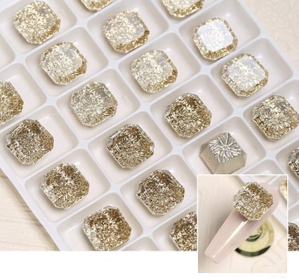 10 Nail Art Rhinestone Crystal Glass 3D Fashion Nail Art DIY Decoration Accessories (Color: G) (A)