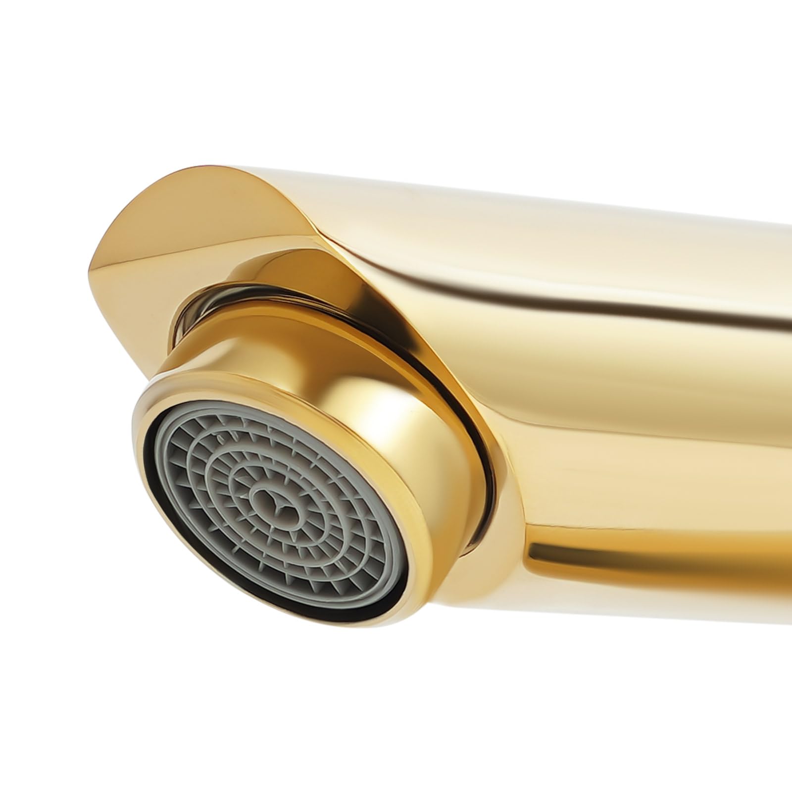 Rubinetto per bagno con sensore automatico, con sensore a infrarossi, rubinetto per lavabo, senza contatto, con sensore per cucina, bagno, ottone, oro