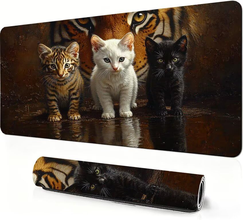 Tapis de souris grand format avec décor de lac pour une ambiance de bureau zen