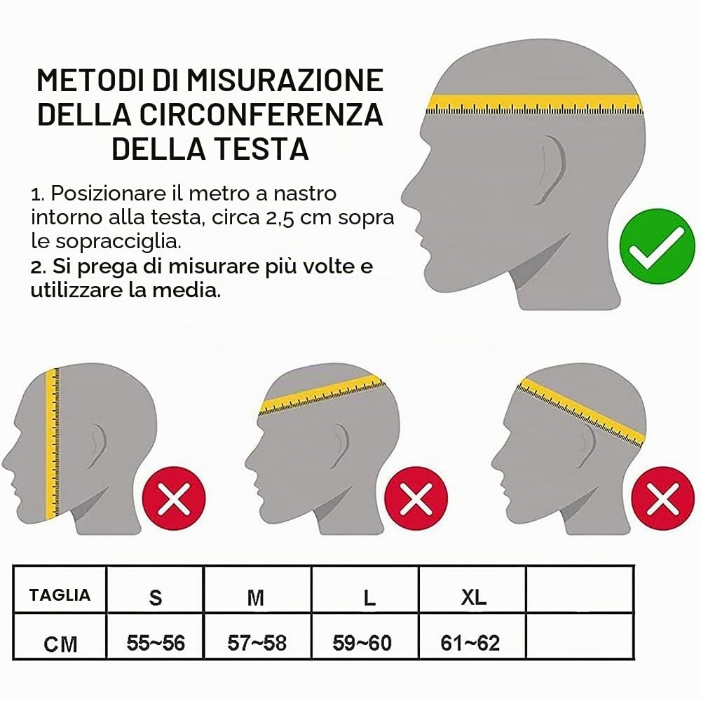 Bluetooth Casco Moto Modulare Microfono Auricolare con Altoparlante Incorporato Unisex con Doppia Visiera Parasole Casco Anticollisione per Moto Integrale Approvato DOT/ECE 55-62CM