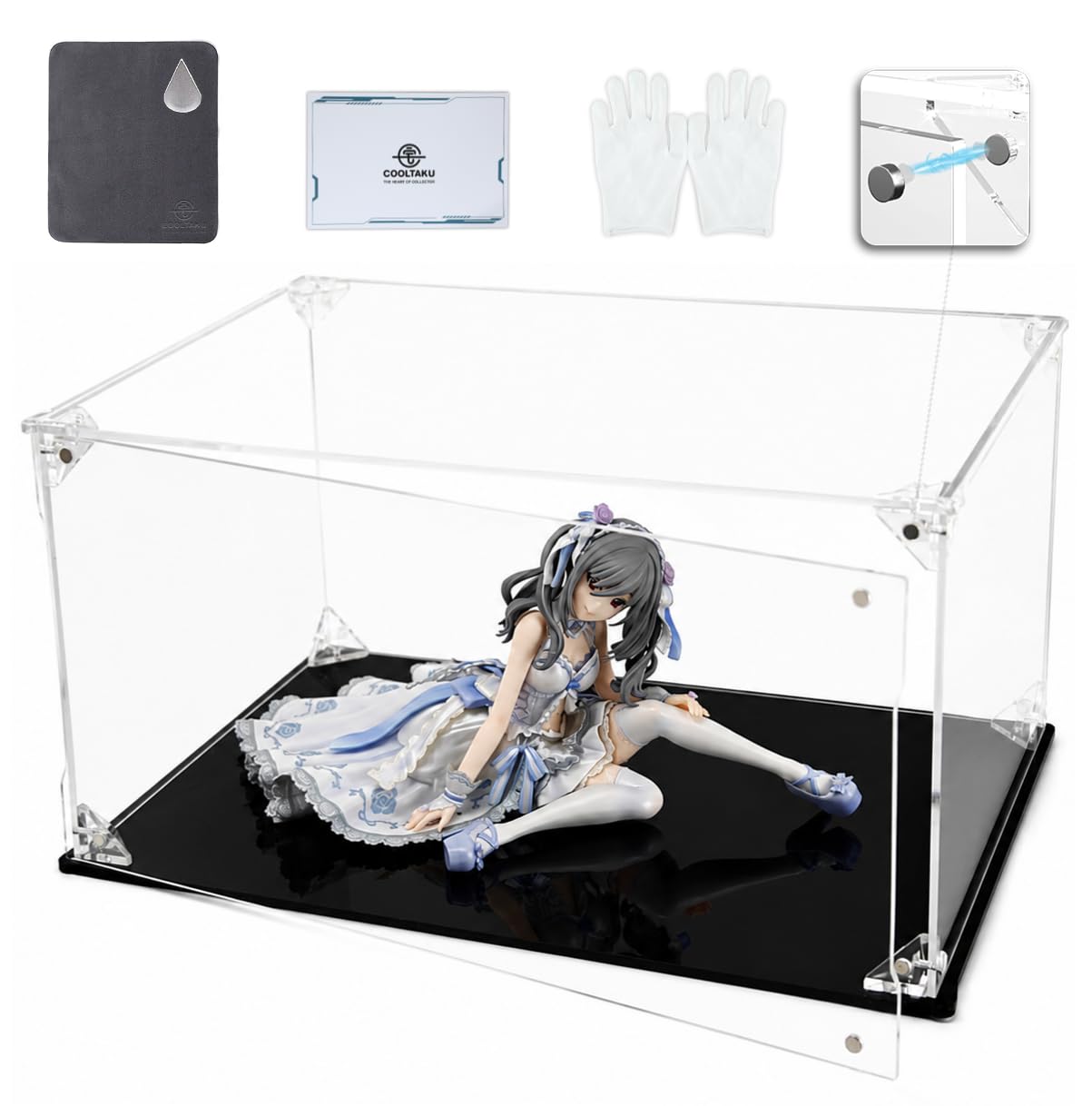 Amazon.co.jp: COOLTAKU フィギュアケース マグネット式前扉 アクリル