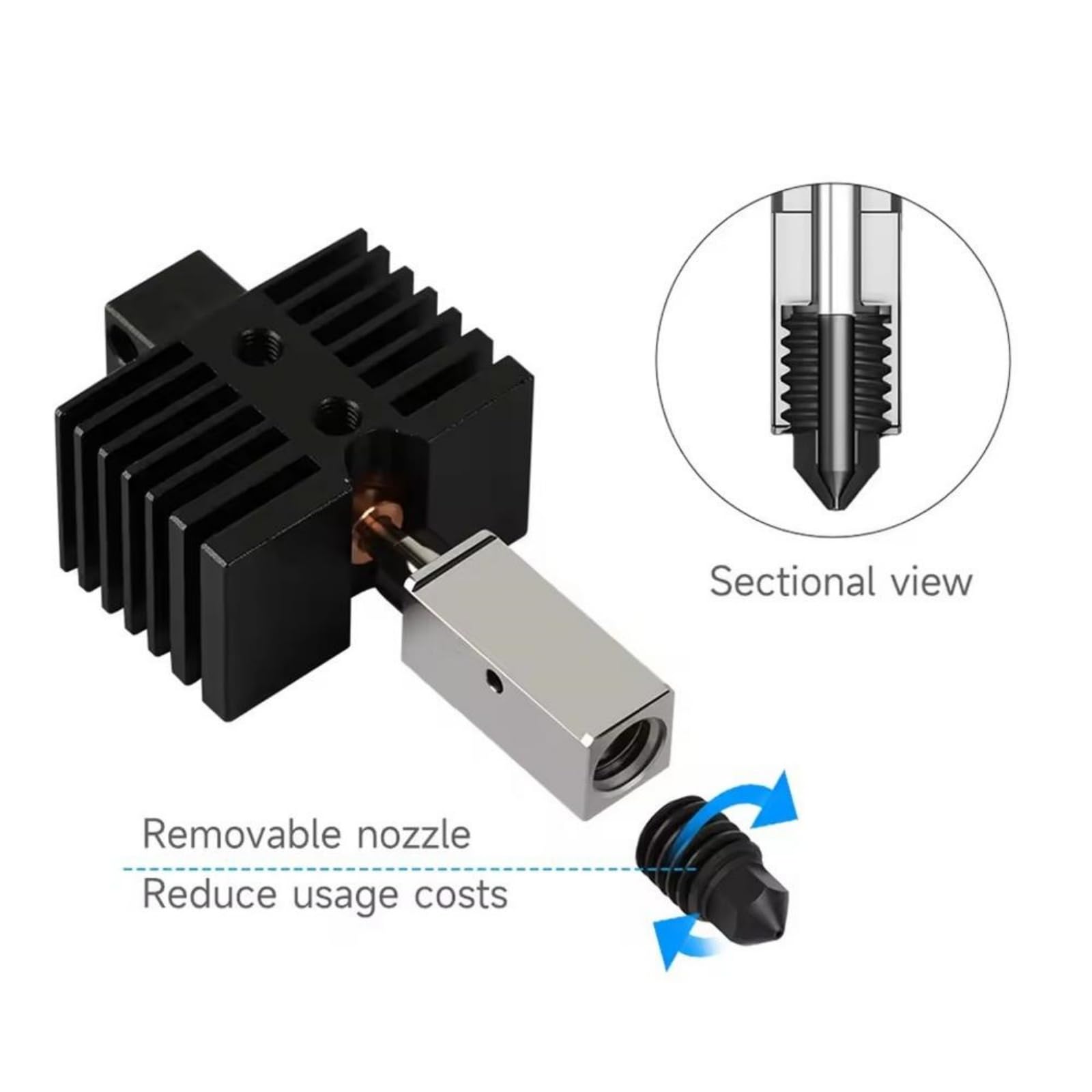 Amazon.co.jp: XBERSTAR 3Dプリンターホットエンド for Qidi Q1 Pro/X
