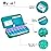 ZUMD Weekly 7 Day Pill Organizer Case 2 Times a Day (AM/PM), Large Portable Pill Box 7 Day for Vitamin Medicine, Pill Case with Quilted Fabric Zipper Cute Bag for Travel or Daily