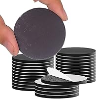 Vista 10 de Puntos magnéticos redondos pequeños con respaldo adhesivo para manualidades DIY escuela oficina hogar círculo magnético flexible con autoadhesivo