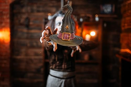 Miniatura 8 de Tree Buddees Sombrero de bruja con adorno de araña para Halloween