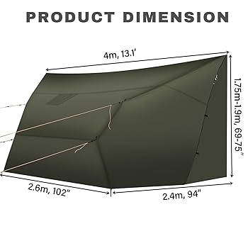 Amazon.com: Onewind Penumbra Hot Tent, 14ft Camping Hammock