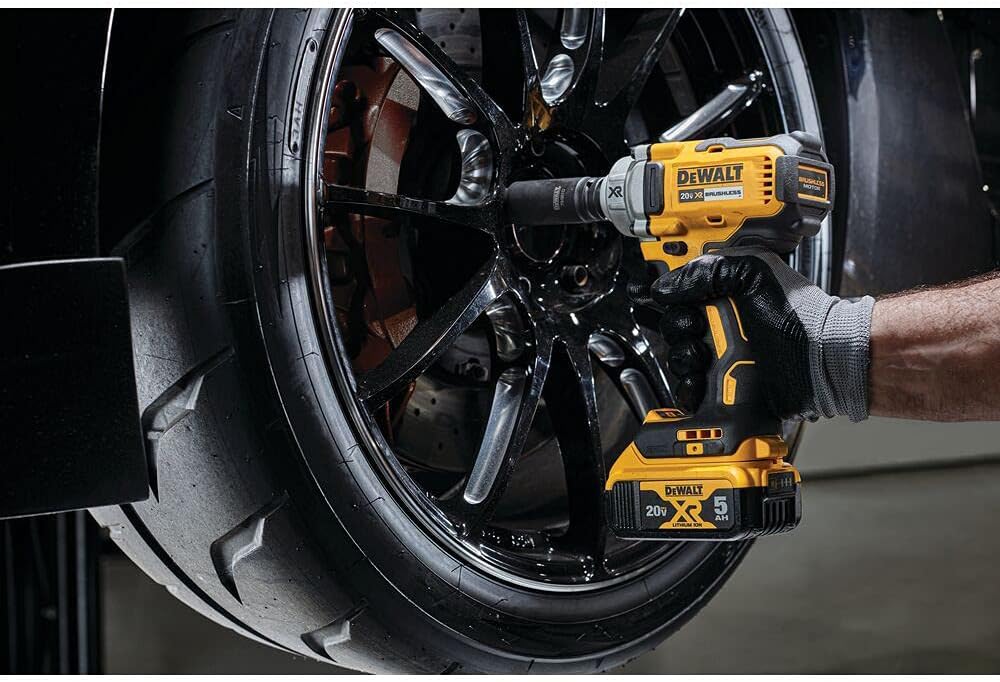 DEWALT 20V MAX XR Impact Wrench, Cordless, 1/2-Inch with Detent Pin Anvil, 330-lbs of Torque, 3,100 IPM, Bare Tool Only (DCF894B)