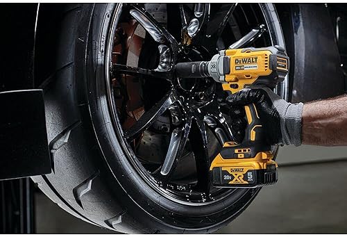 Miniatura 4 de DEWALT Llave de Impacto XR MAX de 20V, Inalámbrica, 1/2 Pulgada con Yunque de Pasador de Retención, 330 Libras de Torque, 3,100 IPM, Solo