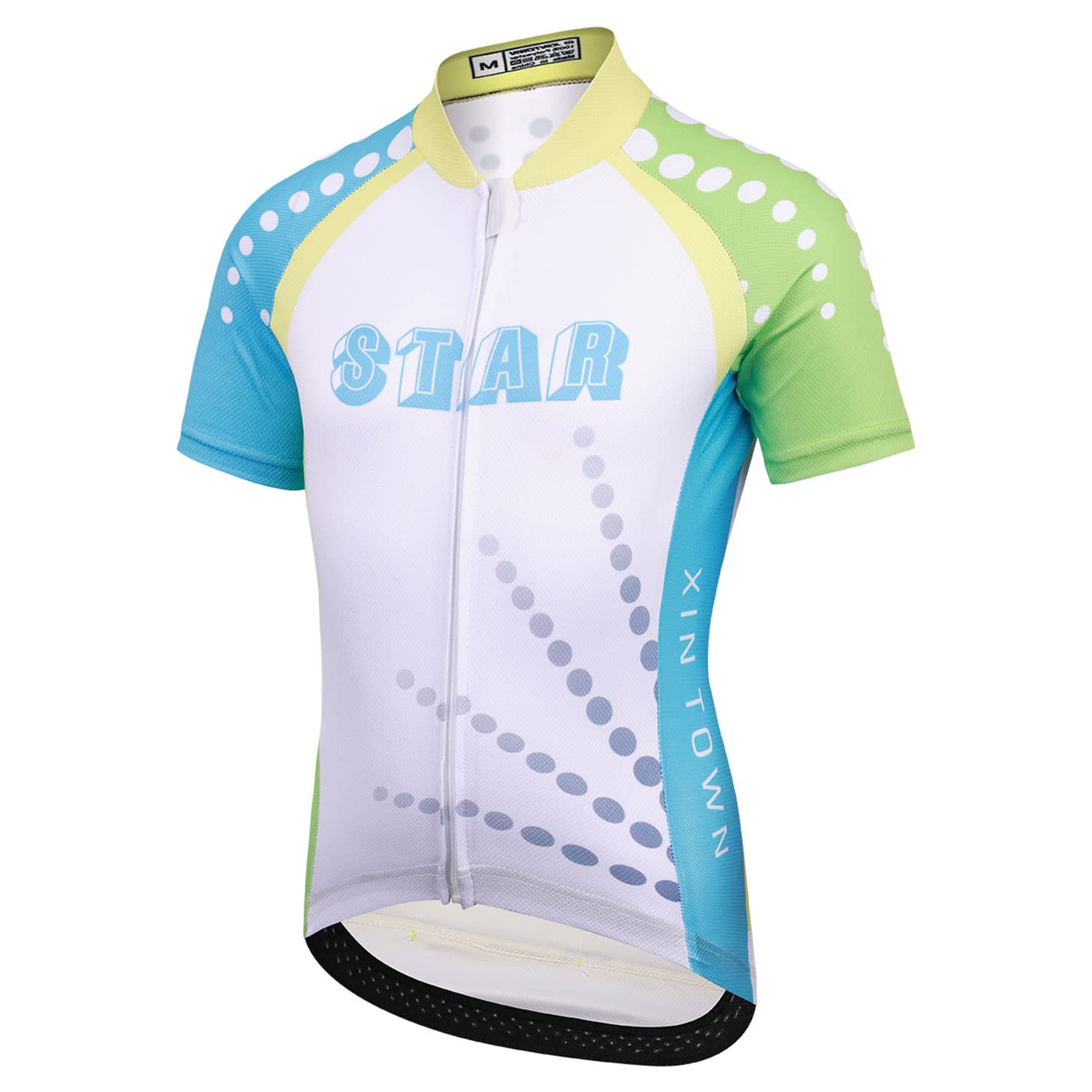 Maglia funzionale da ciclismo, per bambini, imbottita, per mountain bike, per ragazzi, a maniche corte e da ciclismo, ad asciugatura rapida, MTB, jersey estivo
