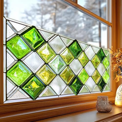 Vinilo para ventana BlissYard diseño colorido 39.3x17.7 in PVC miniatura 2