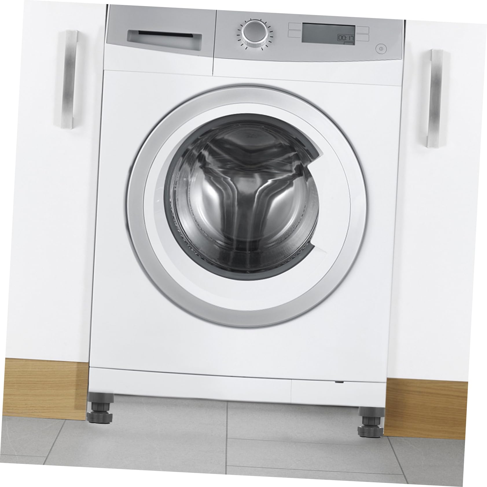 Tappetini Antiscivolo Rialzati per Lavatrice 8 Pezzi PP PVC