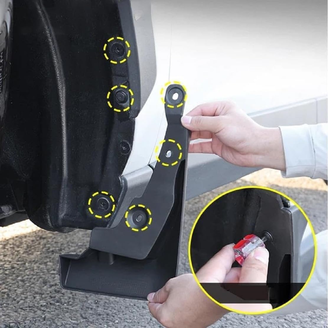 Guardabarros Para Toyota RAV4 XA50 2019-2024 | Faldillas Anti-barro Y Salpicaduras | Kit De 4 Piezas Delanteras Y Traseras | Modelo Híbrido Incluido