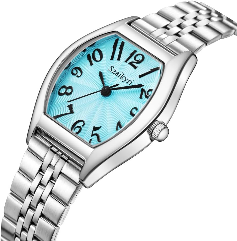 Barrel-Shaped Watch for Women with Easy Read Arabic Numerals Ladies Dress Watch - Image 7