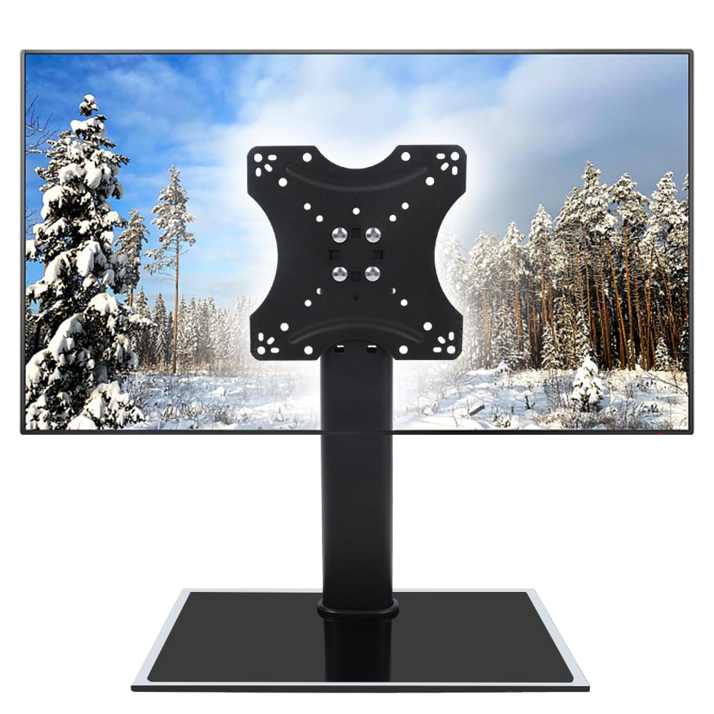 Noczom Single LCD Freestanding Stand, Single TV Desktop Stand, Single LCD TV Desktop Stand, Single Monitor Desktop Stand